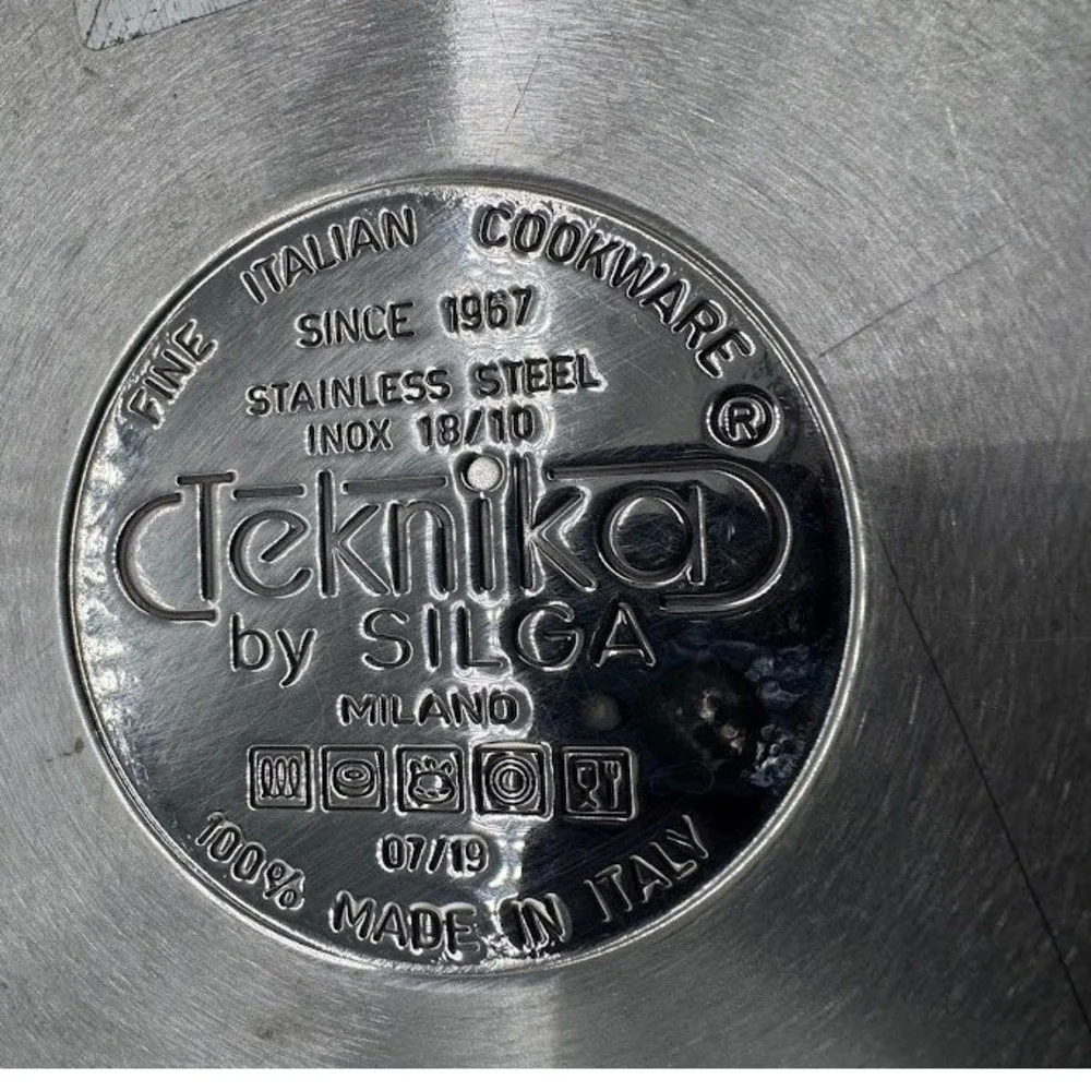 Silga Design Milano Teknika 18/10 Stainless Steel 28cm Casserole Pan with Lid